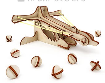 221-Toy ballista vector for CNC, toy car svg, vector file, vector cut file, digital vector art, cnc, cnc file, cnc pattern, cnc cut - L221