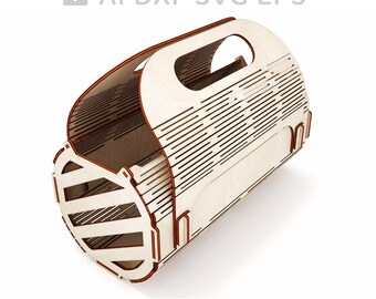 123-Wooden handbag mother day laser cut file, laser model, vector cut file, digital vector art, cnc file, instant download svg ai - L123