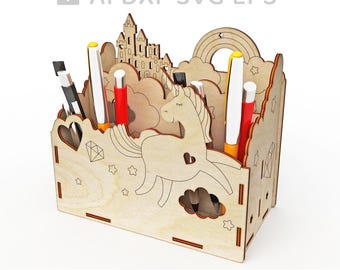 170-Pencil holder vector for CNC svg vector file, vector cut file, digital vector art, cnc, cnc file, cnc pattern, cnc cut, laser cut - L170