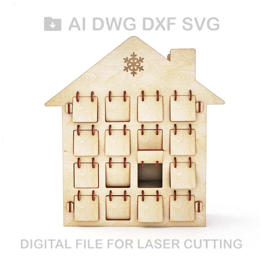Advent Calendar 2024 Day Vector for CNC Svg Vector File, Vector Cut ...