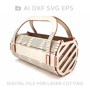 124-Houten handtas Moederdag lasergesneden bestand, lasermodel, vectorgesneden bestand, digitale vectorkunst, cnc-bestand, instant download svg ai - L124