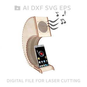 177-Phone holder vector for CNC svg vector file, vector cut file, digital vector art, cnc, cnc file, cnc pattern, cnc cut, laser cut - L177