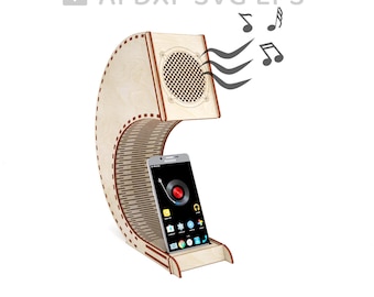 177-Phone holder vector for CNC svg vector file, vector cut file, digital vector art, cnc, cnc file, cnc pattern, cnc cut, laser cut - L177