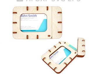 019-Vector de titular de tarjeta de visita para archivo vectorial CNC svg, archivo de corte vectorial, arte vectorial digital, svg, cnc, archivo cnc, patrón cnc - L019