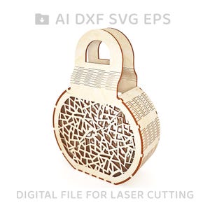 128-houten handtas Moederdag lasergesneden bestand, lasermodel, vectorgesneden bestand, digitale vectorkunst, cnc-bestand, instant download svg ai - L128