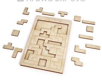 Wooden tetris game vector for CNC svg vector file, vector cut file, digital vector art, cnc, cnc file, cnc pattern, cnc cut - L542