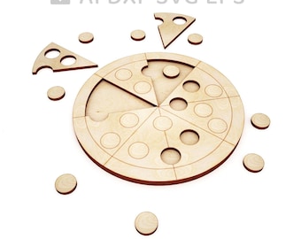 185-Pizza toe vector for CNC in svg vector file and for vector cut file, digital vector art,cnc file, cnc pattern, cnc cut - L185