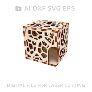 017-Box vector for CNC svg vector file, vector cut file, digital vector art, cnc, cnc file, cnc pattern, cnc cut - L017