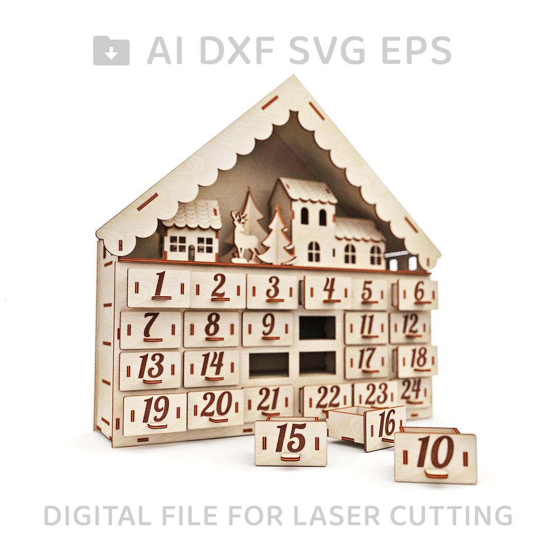 002-advent Calendar 2025 Day Vector for CNC Svg Vector File, Vector Cut ...