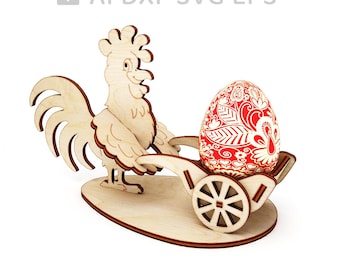 551-Easter Basket laser cut file, Easter Box laser model, vector cut file, digital vector art, cnc file, cnc pattern, download -  L551