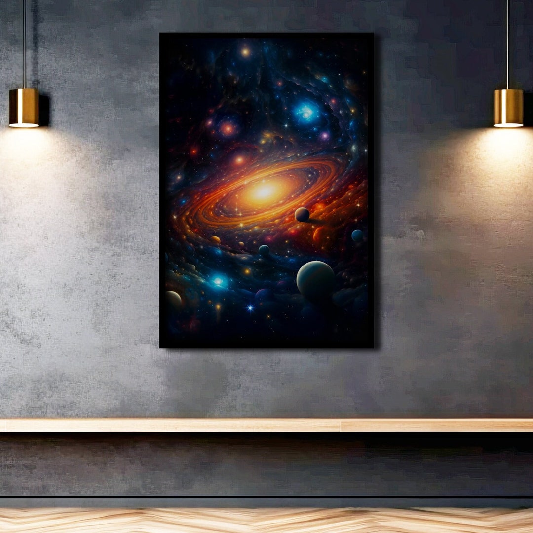 Space Wall Art Cosmos Print Universe Wall Art Space Poster Nebula