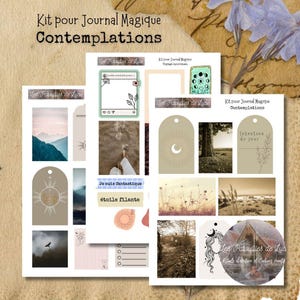 Kit pour Journal Magique - Contemplations - Journaling kit - Printable
