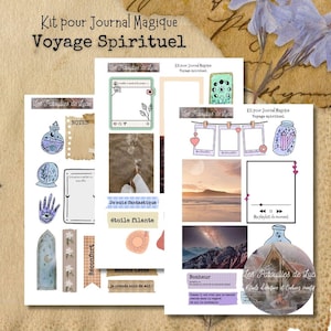 Kit pour Journal Magique - Voyage Spirituel - Journaling kit - Printable