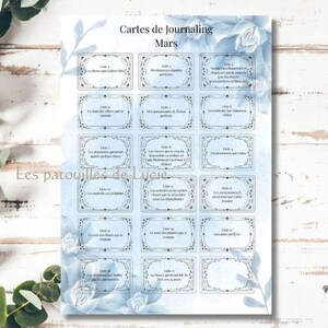Cartes de Journaling à imprimer - idées de listes pour s'amuser et pour l'introspection