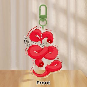 Worm keychain