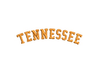 May include: Orange embroidered text that reads "TENNESSEE" in a slightly arched shape.
