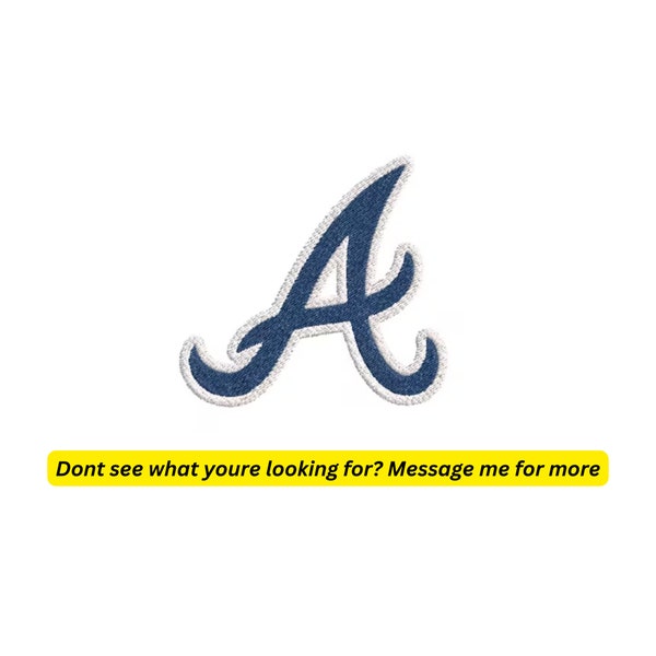 A for Atlanta Embroidery Machine Pes or DST File Listing for Digitizing Service, Image Digitizing Embroidery.