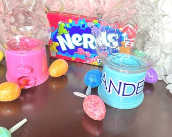 Dispensador de dulces de Pascua personalizado: con forma de conejito o huevo, regalo de fiesta