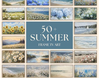 Summer Samsung Frame TV Art, Bundle of 50+ Seasonal Paintings (Digital Download)