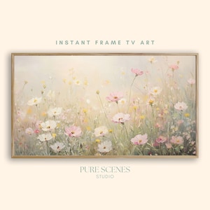 Summer Wildflowers Frame TV Art Samsung Frame TV Download Vintage Floral Field Cottagecore Spring Country Decor Farmhouse Digital Artwork