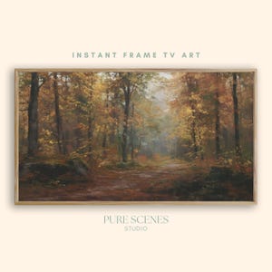 Autumn Landscape Painting Vintage Rustic Country Decor Frame TV Art Digital Download Cozy Fall Wall Art Seasonal Screensaver for Samsung TV
