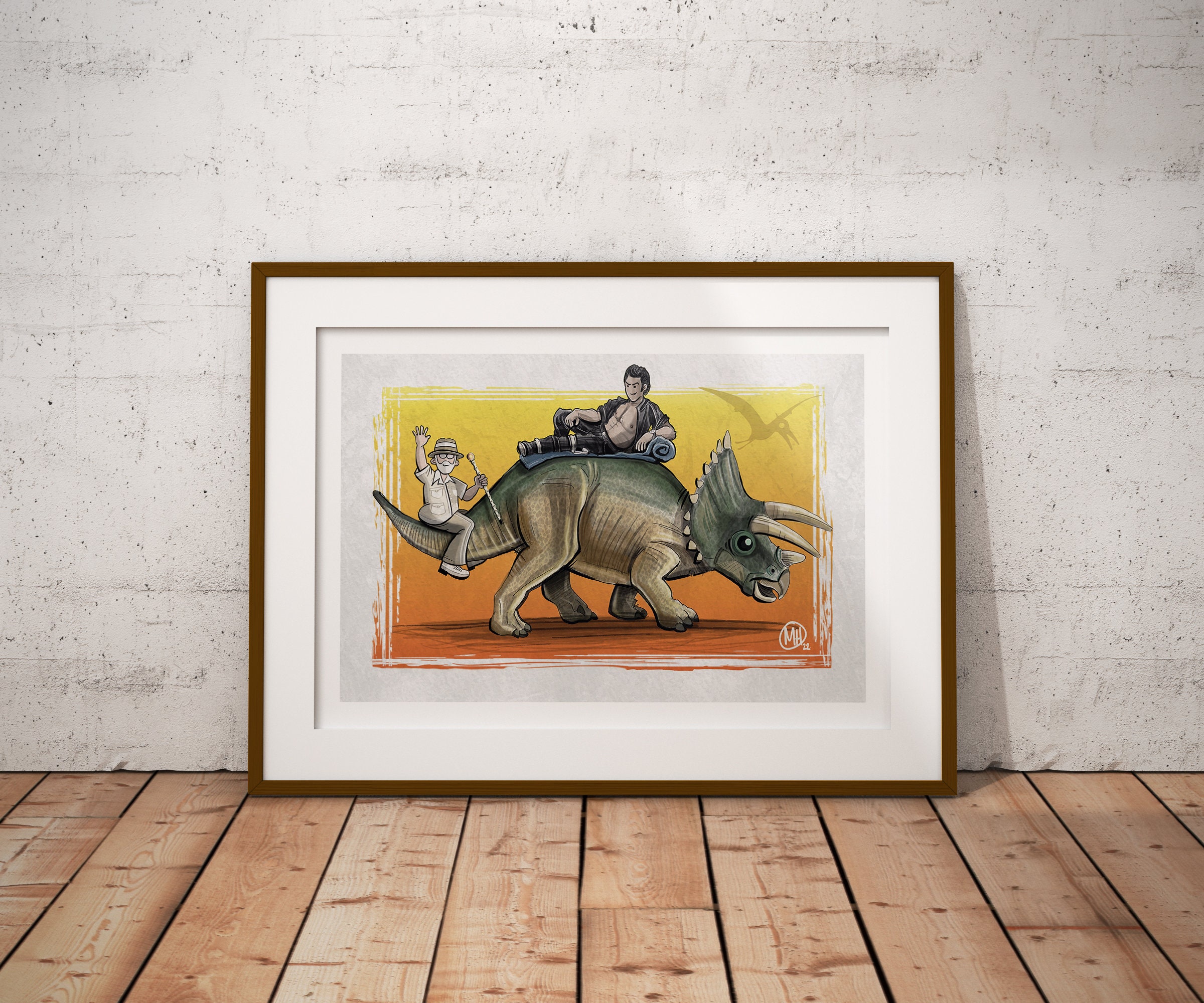 JURASSIC PARK  I  Collectible Art Print  I  Dinosaurs  I  Movie Poster  I  MH-illustrates