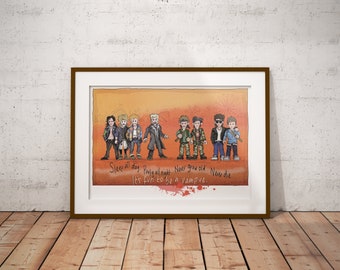 THE LOST BOYS - Film Kunst Druck - (A3 size)