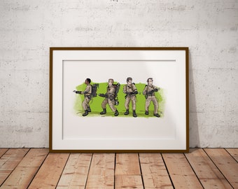 GHOSTBUSTERS  I  Collectible Art Print  I  Afterlife  I  Frozen Empire  I  Movie Poster  I  Large A3 Version  I  MH-illustrates