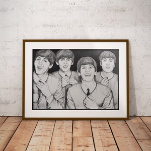 THE BEATLES  I  Music Art Print  I  MH-illustrates