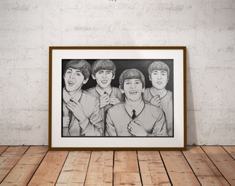 THE BEATLES - Impresión artística musical