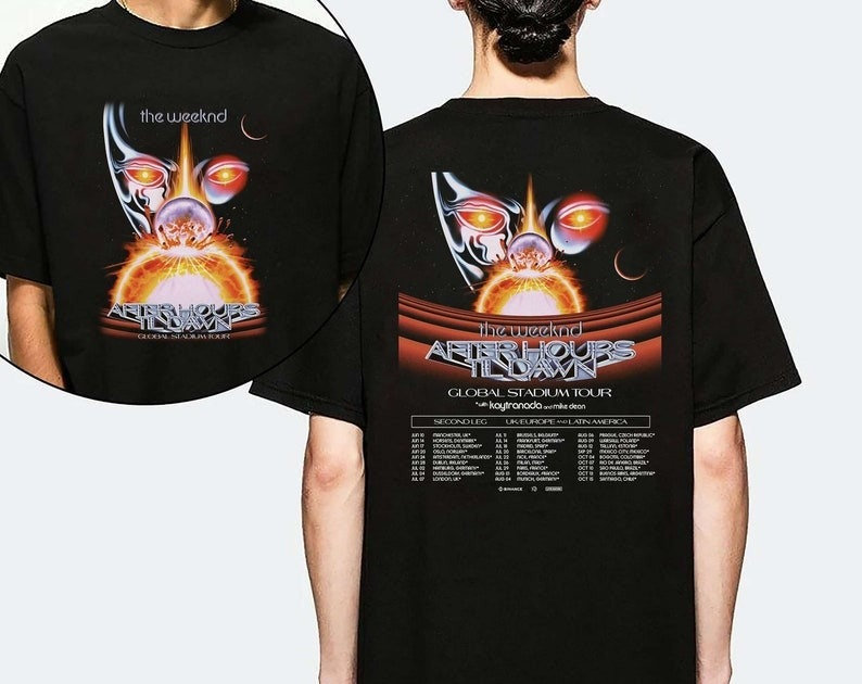 The Weeknd After Hours Til Dawn Tour 2023 Shirt the Weeknd Etsy UK