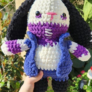 Villain Bunny 16 inch Crochet Anime Plushie || Handmade Weeb Gift