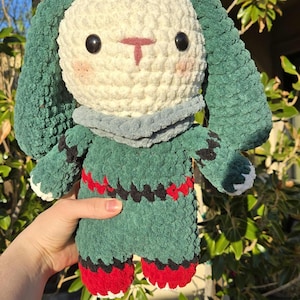 Greatest Hero Bunny Crochet Anime Plushie || Handmade Weeb Gift