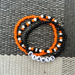 Reversible San Francisco Giants Bracelet / Wristband – Orange – Unisex Adult