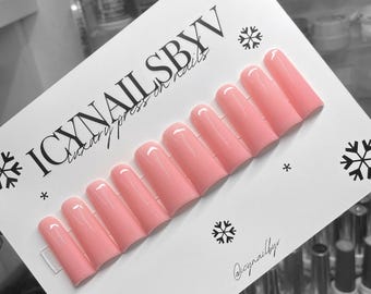 DUCK ACRYLIC PINK / press on nails duck