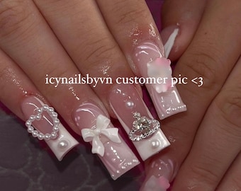DUCK AIRBRUSH KITTY / press on nails duck