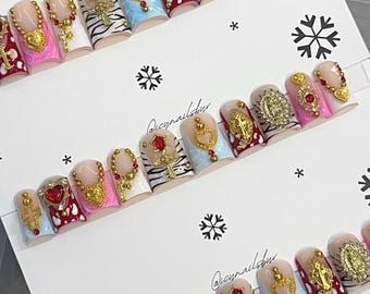 DUCK GOLDEN MARY / press on nails duck