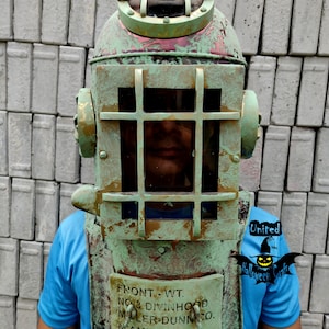 Nautical Vintage Divinghood | Deep Sea Diver Helmet | Maritime Diving Diver Helmet | Nautical Costume
