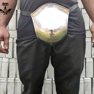 Medieval Larp Groin Buhurt Fighter Crotch Safety Armor - Fantasy Groin Buhurt Fighter L Guard Armor