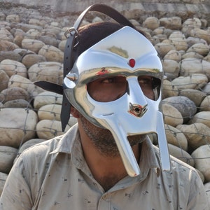 Antike Gladiator-Gesichtsmaske | Mad-Bösewicht-Maske | Bestes Geschenk Halloween-Gesichtskostüm