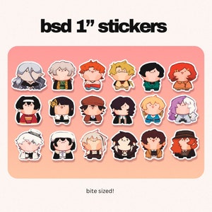 1" Minature Bungou Stray Dogs Stickers