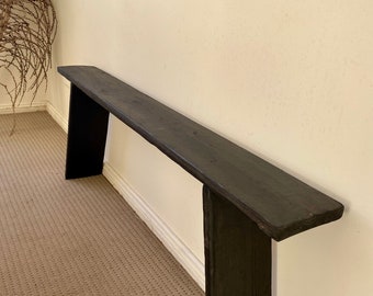 NARROW BLACK BENCH