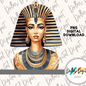 Black And Gold Egyptian DIGITAL DOWNLOAD PNG Instant Download, Printable Sublimation, Egypt Clipart, Egyptian Art