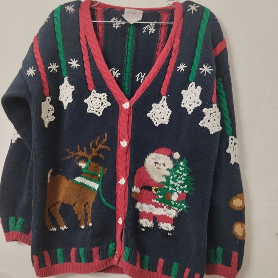 Beautiful ugly Christmas sweater.With lots of col… - image 1