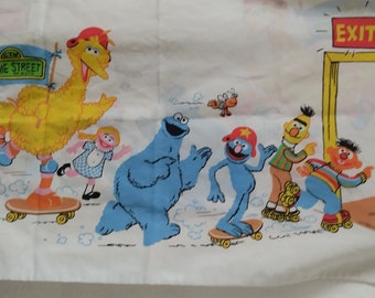 Sesame Street pillowcase vintage.