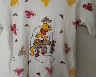 Kids Winnie Pooh cowboy t shirt.No tag,but approximately size 2-4.