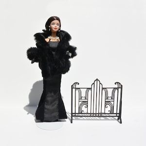 Art Deco Firescreen - dollhouse miniature kit scale 1/6 (Barbie fashion doll 1:6)