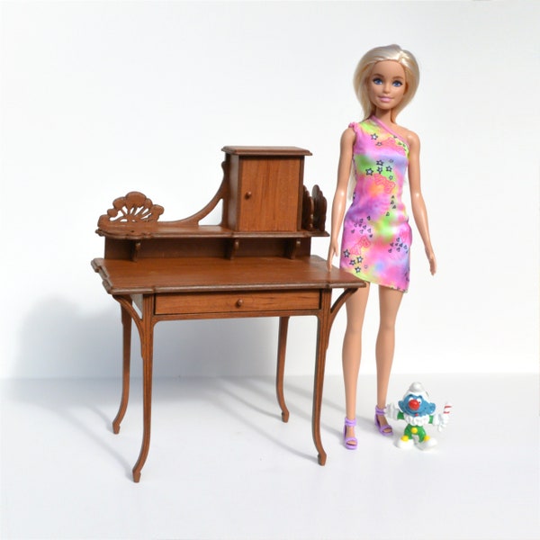 Art Nouveau Secretaire - dollhouse miniature kit scale 1/6 (Barbie fashion doll 1:6)