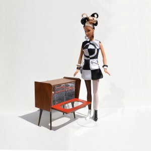 1950's Dry Bar - dollhouse miniature kit scale 1/6 (Barbie fashion doll 1:6)