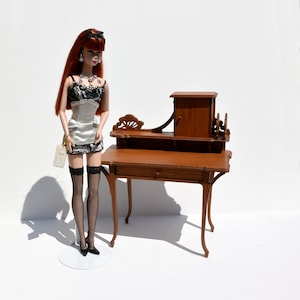 Art Nouveau Secretaire - dollhouse miniature kit scale 1/6 (Barbie fashion doll 1:6)